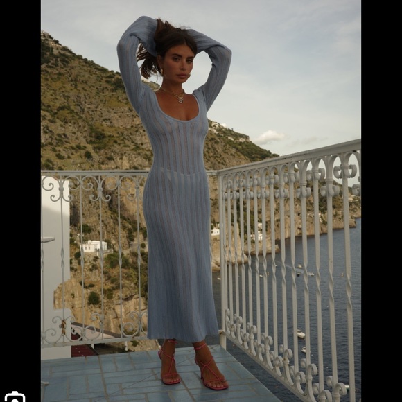 Money Green Sweet Nothing Knit Dress - M - Picture 7 of 7